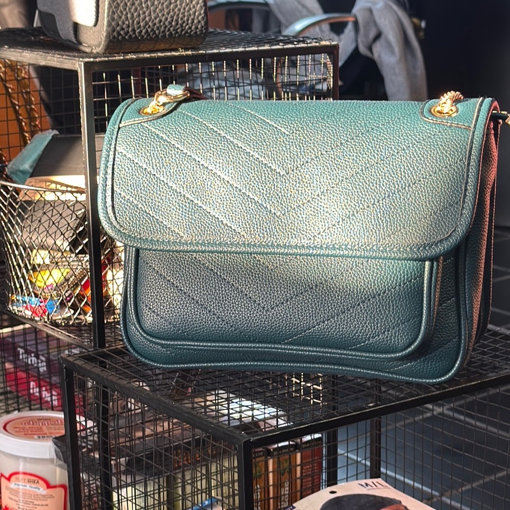 Elegant Teal Shoulder Bag